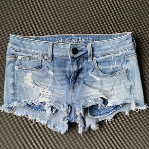 American Eagle shortie distressed cutoff shorts
